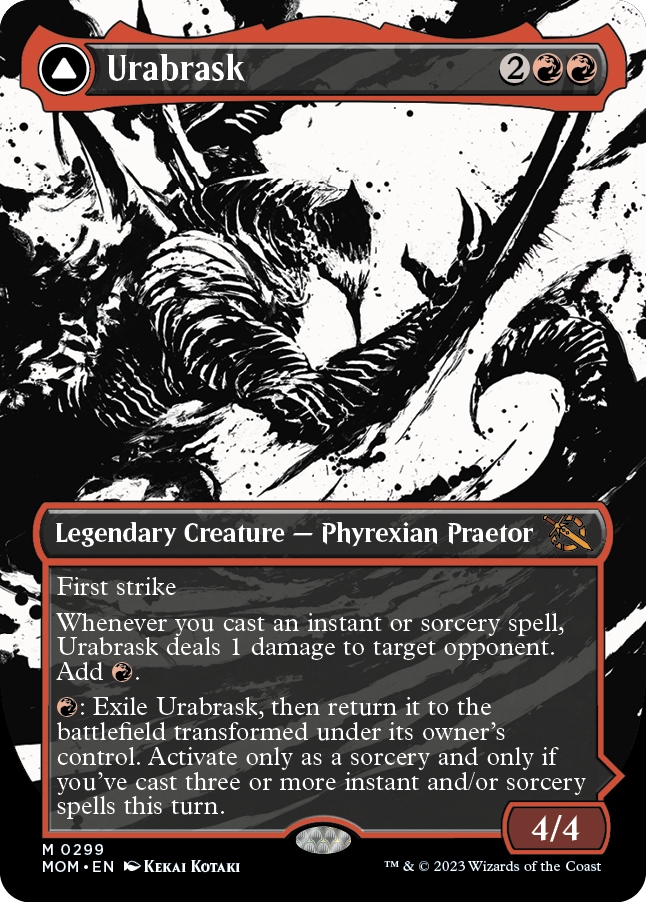 Mtg Urabrask *Ichor Borderless* (mr)