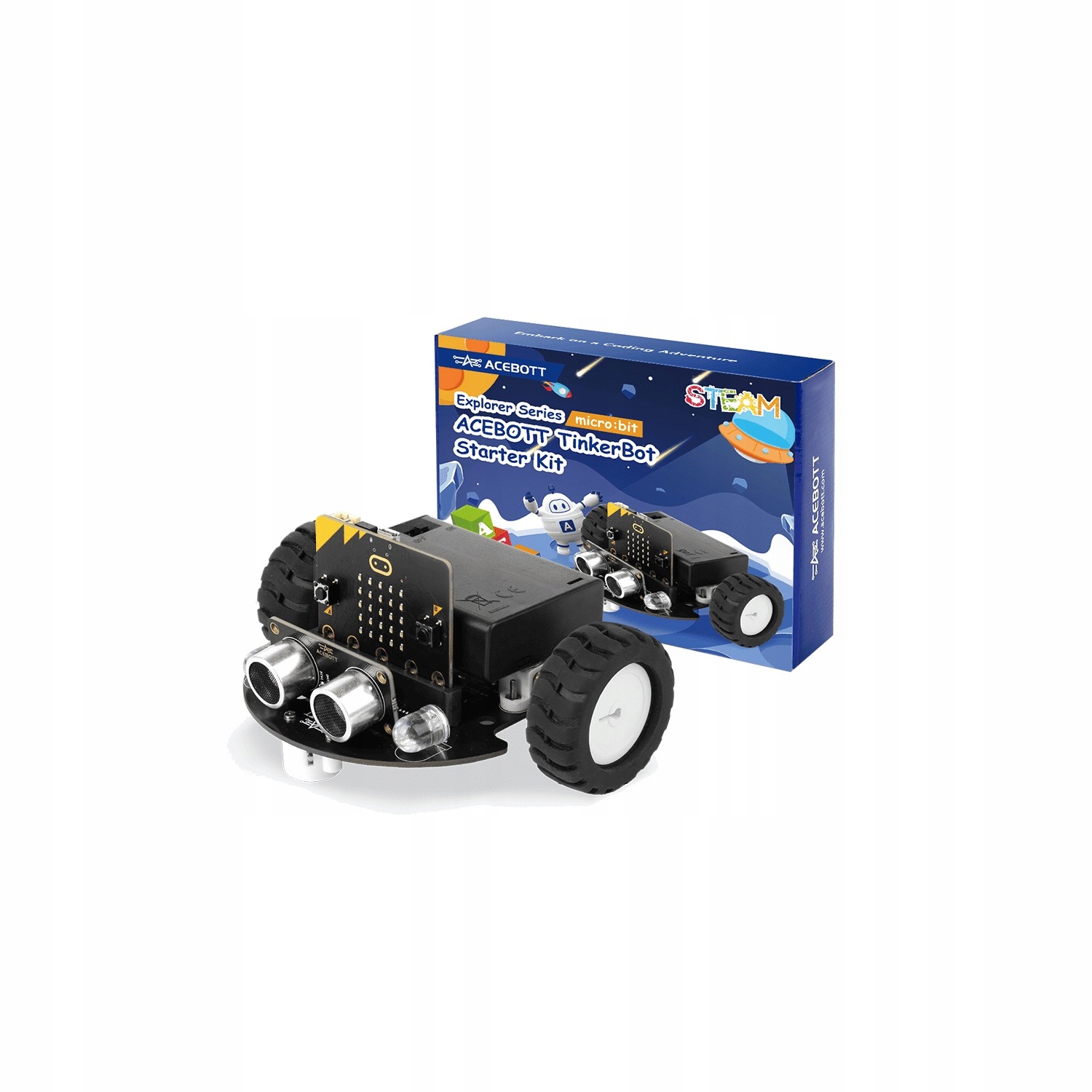 Acebott QD025 TinkerBott Smart Car vzdělávací sada Micro:bit