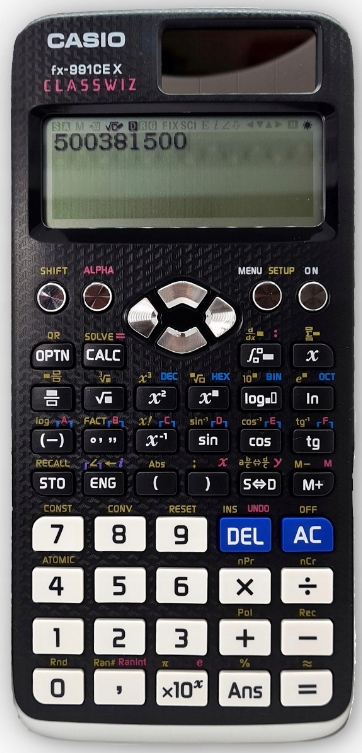 

Kalkulator Naukowy Casio FX-991CEX LCD Inżynierski