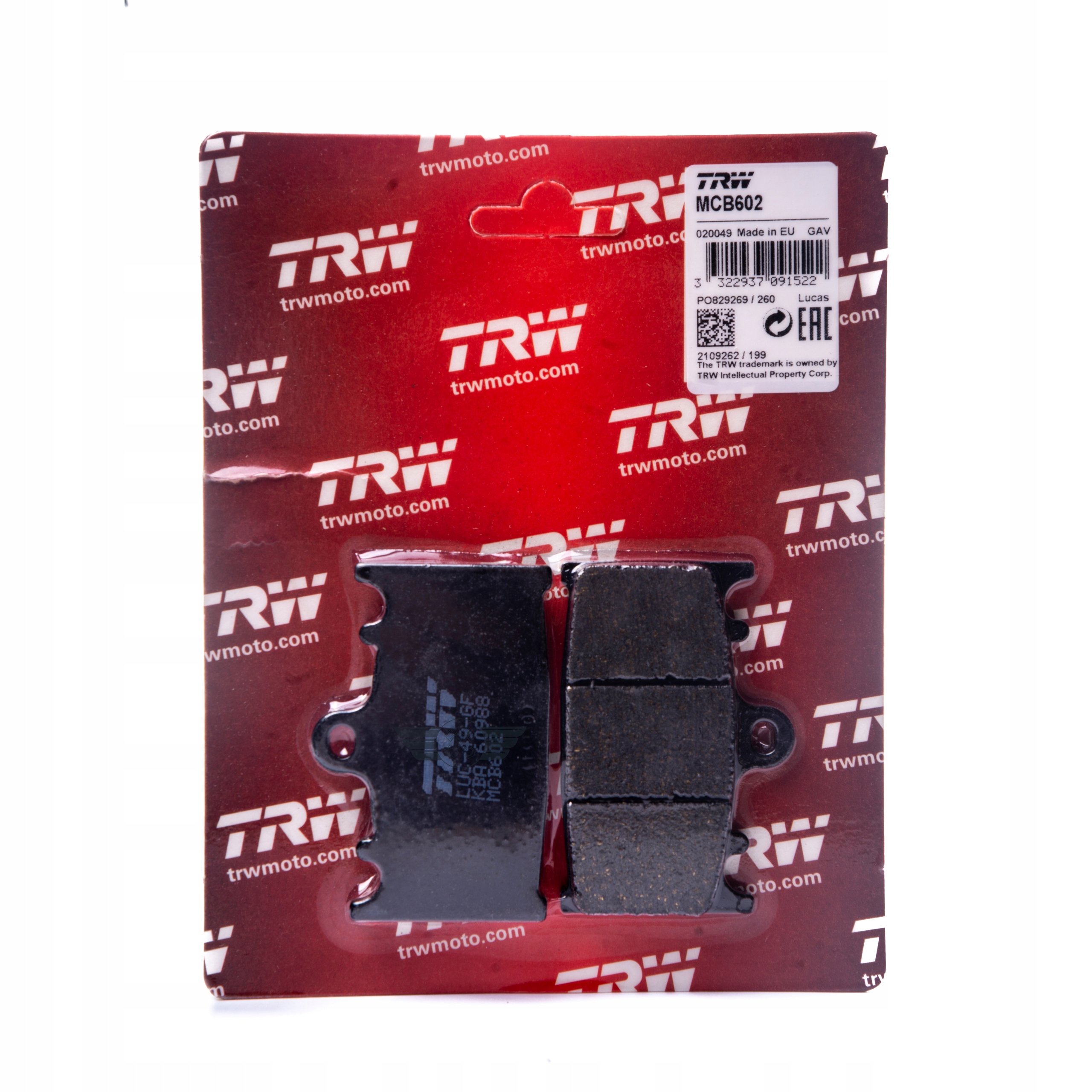 

Klocki Hamulcowe Trw Suzuki Gsxr 600 1997-03 Przód