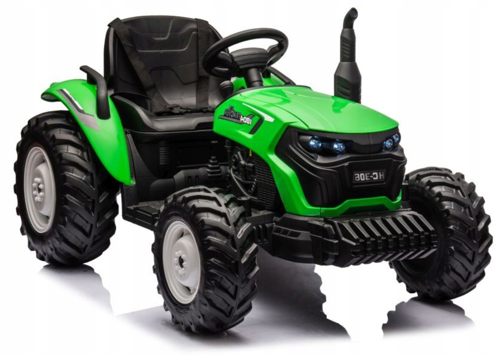 Traktor na akumulator 24V zielony pojazd elektryczny dla dzieci