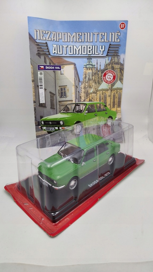 Auta PRL-u- Škoda 105L 1978 Zelená Hachette 1:24