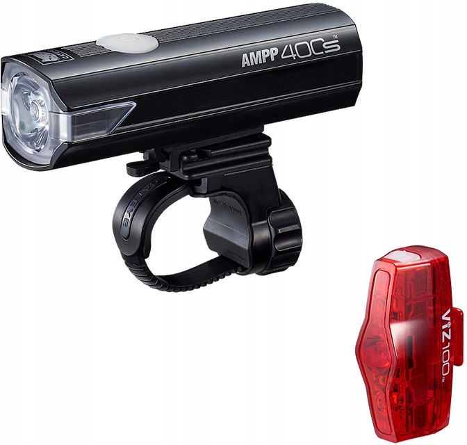 Sada světel na kolo Cateye Ampp 400S lm Viz 100 Usb C