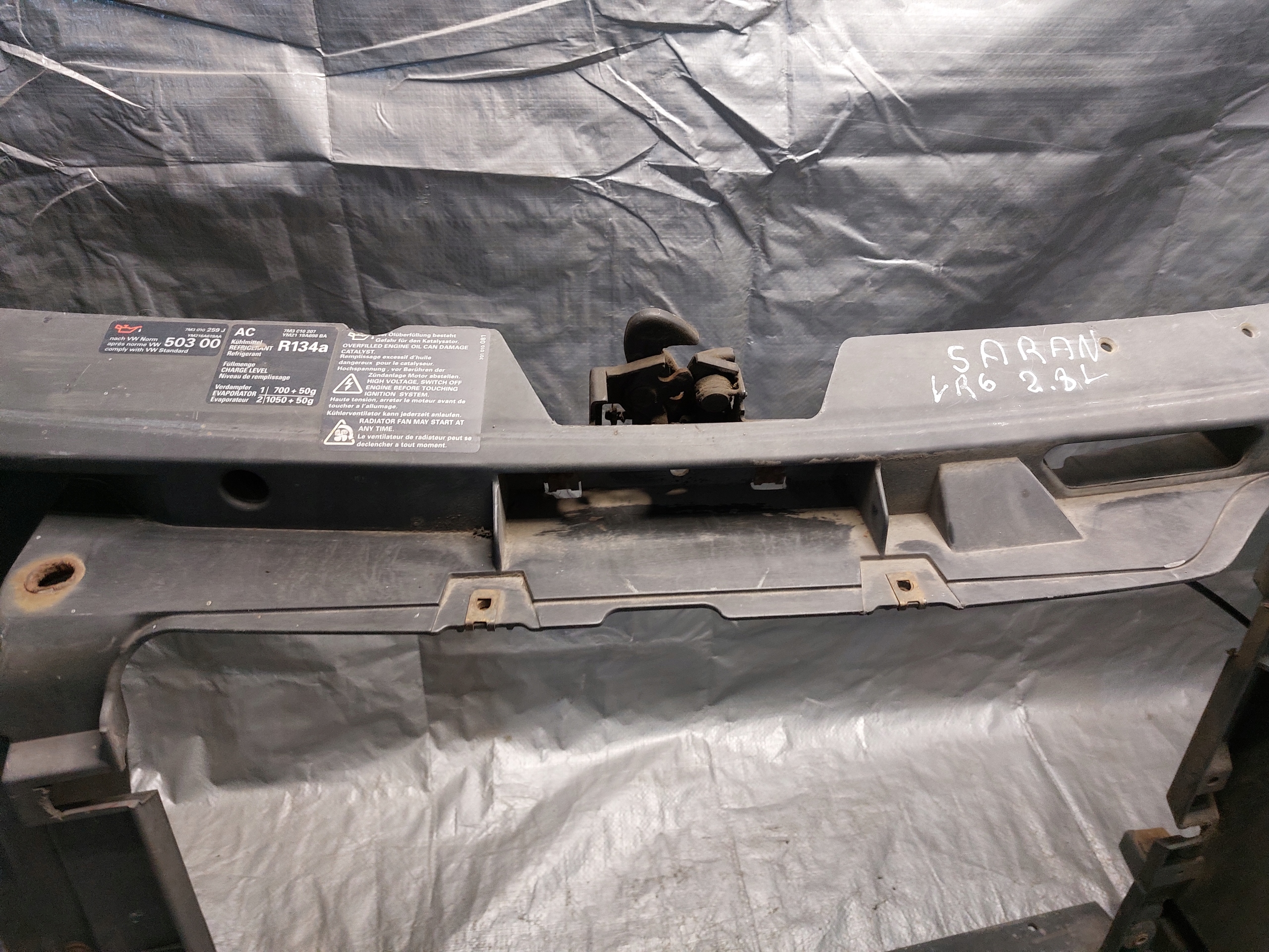 support panel for radiators pillar VW SHARAN and LIFT 2.8 VR6