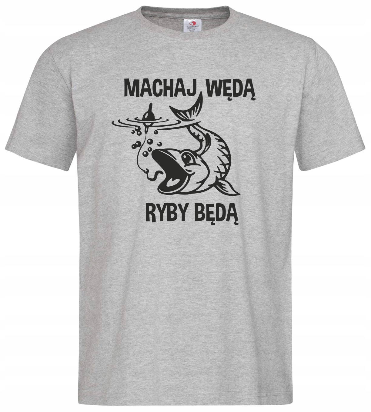

Koszulka Wędkarska z nadrukiem Na Ryby prezent M