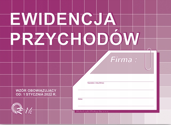 

Ewidencja przychodów ryczałt A5 R1h