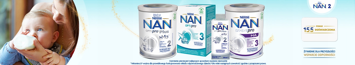 NESTLE NAN OPTIPRO PLUS 3 HM-O 2x800g Wiek podawania 13 - 24 miesięcy