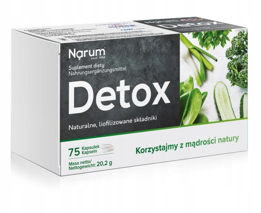 Narum Detox 200mg probiotyk 75 kapsułek
