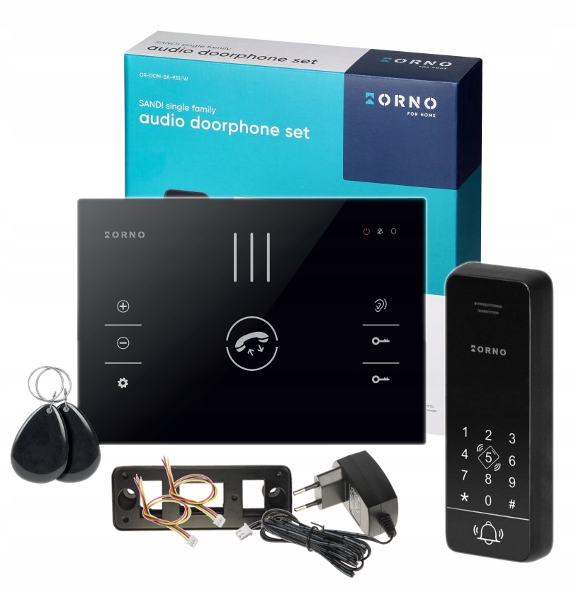 Bezslúchadlový Hlasový Domofón Bránka Brána Šifrátor čítačka kľúčeniek