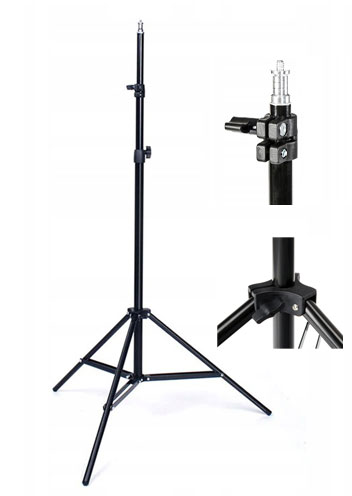 PROFESJONALNY STATYW OŚWIETLENIOWY ST-502 70CM - 215CM GŁ16MM 1/4