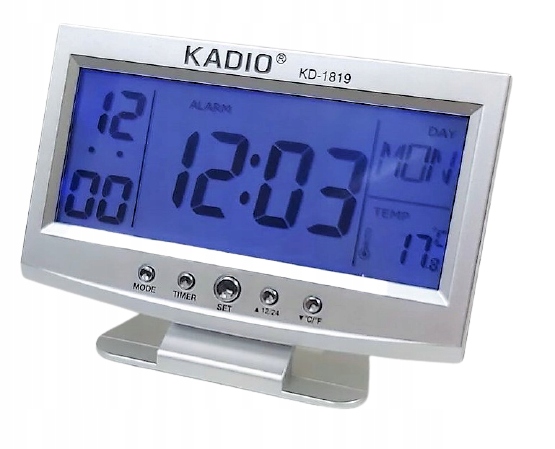 

Zegar Elektroniczny Budzik Sound Control Termometr
