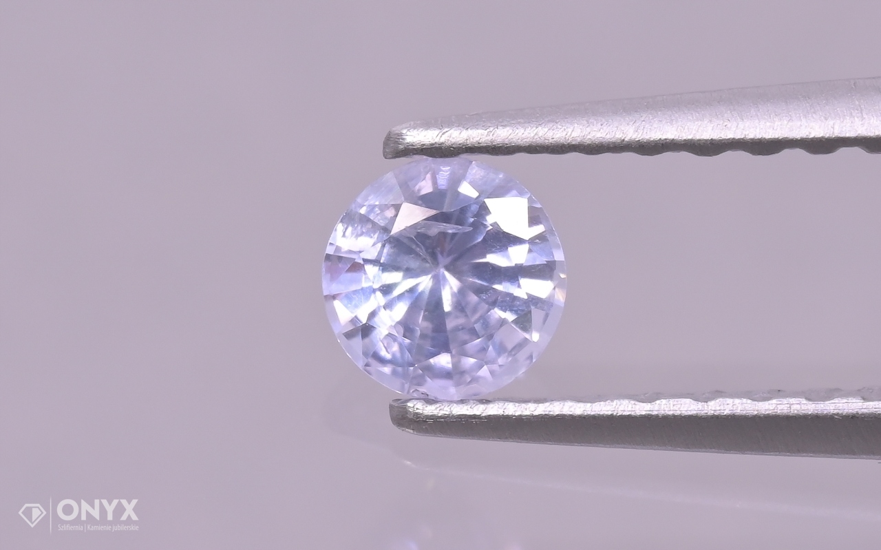 Fazetovaný safír kulatý fi 3,5 mm