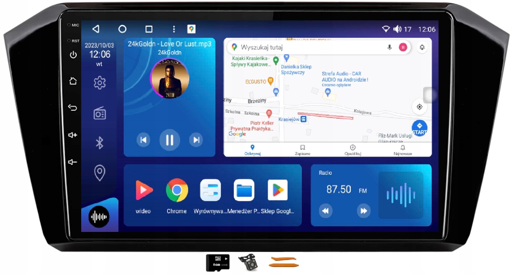 Rádio Android Navigácia Ips Carplay Gps Vw Passat B8 14-18