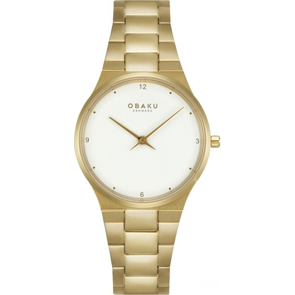 Dámské hodinky Obaku Denmark V305LXGWSG zlaté