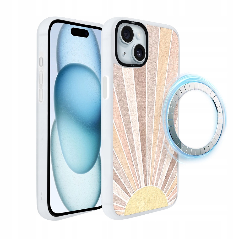 Pouzdro pro iPhone 15 Plus Ibizu DropGuard Matt s MagSafe, východ slunce