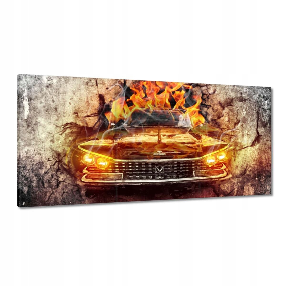 Obrazy 180x90 Buick v ohni
