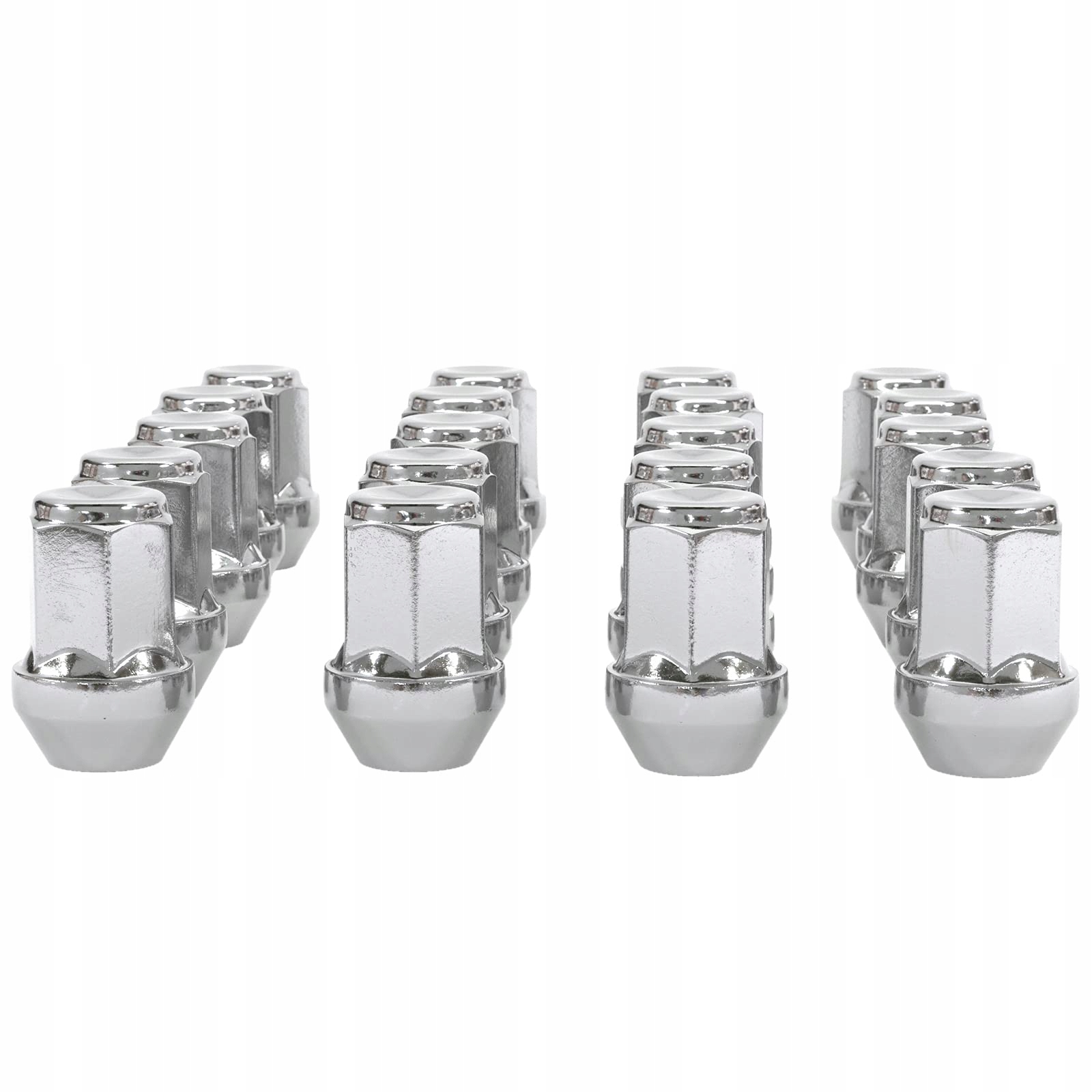 Haskyy 20 chromowanych nakrętek do kół M14 x