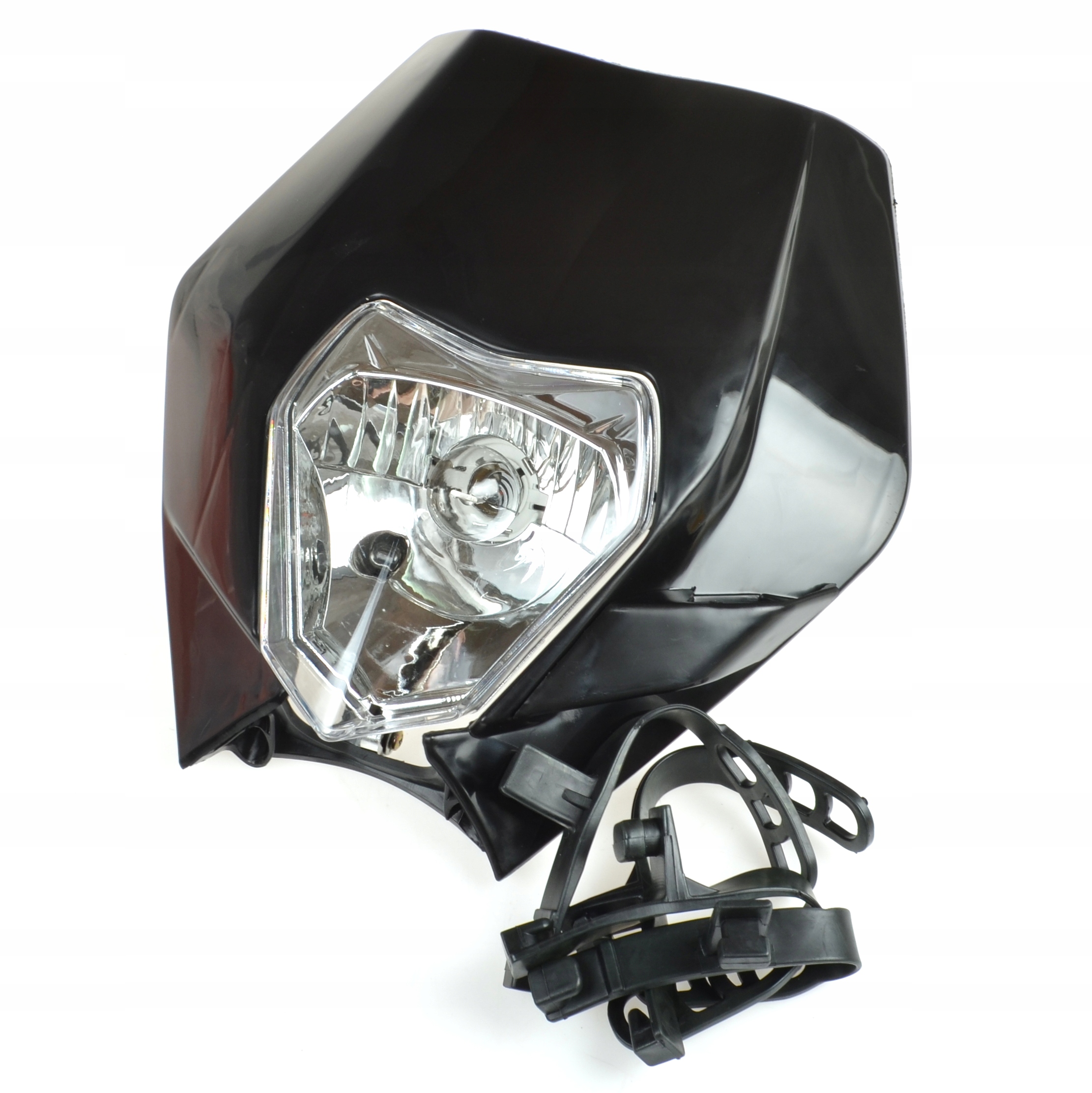 Univerzální krytka s lampou montážní sada BA20D černá