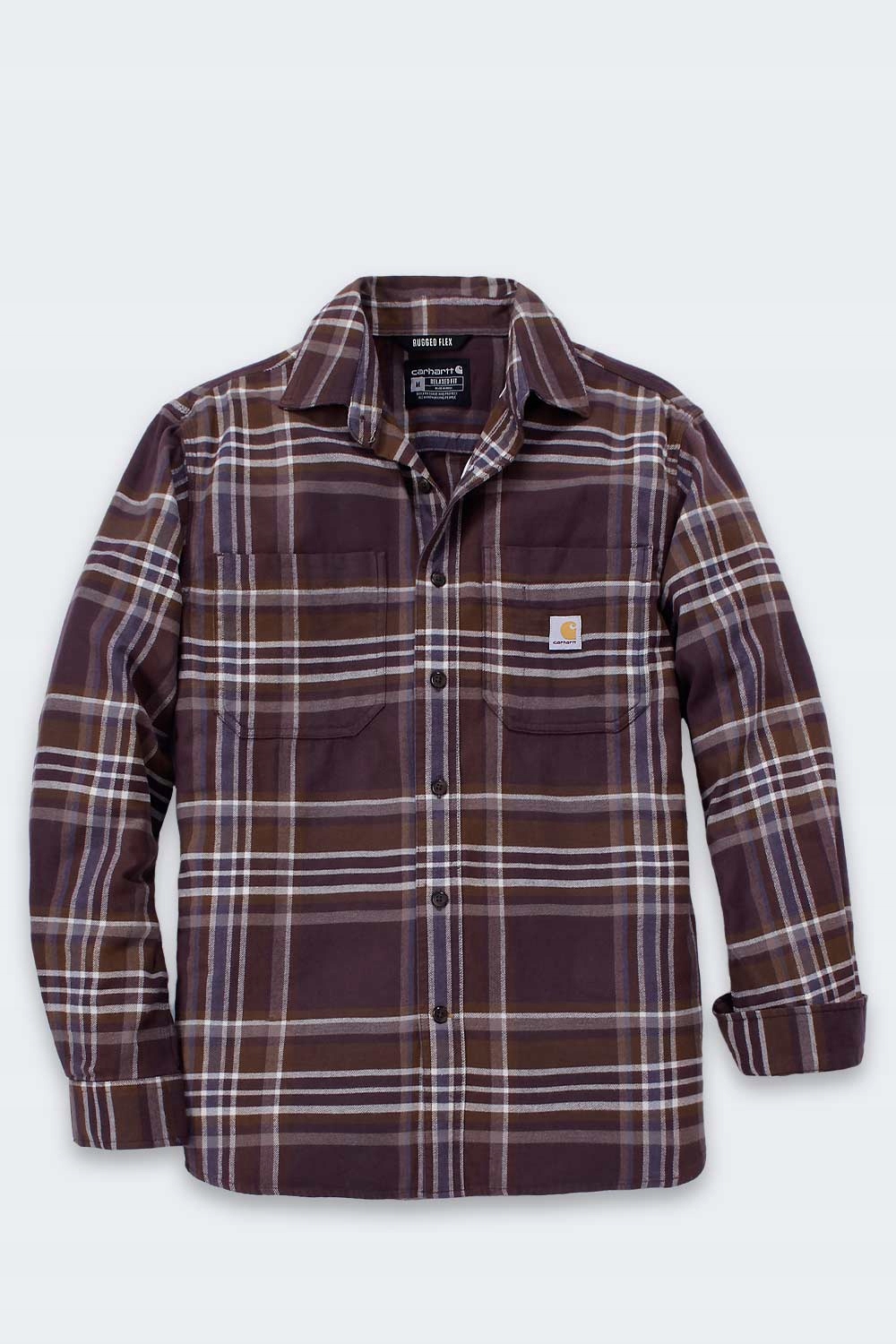 Flanelová košile Carhartt Midweight Pleid Sepia