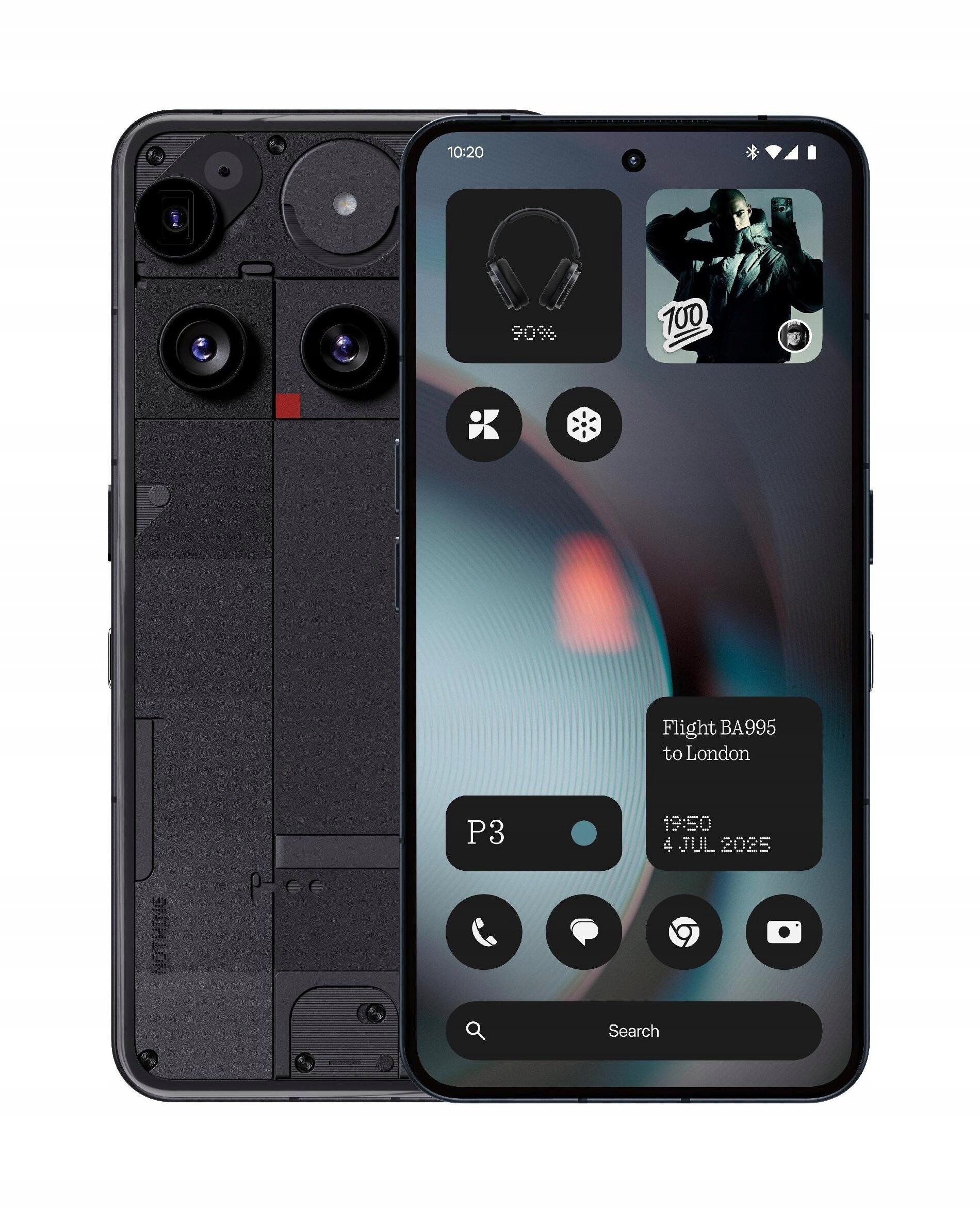 Chytrý telefon Nothing Phone (3) 5G 12 Gb 256 Gb Nfc eSIM 120Hz Černý Black
