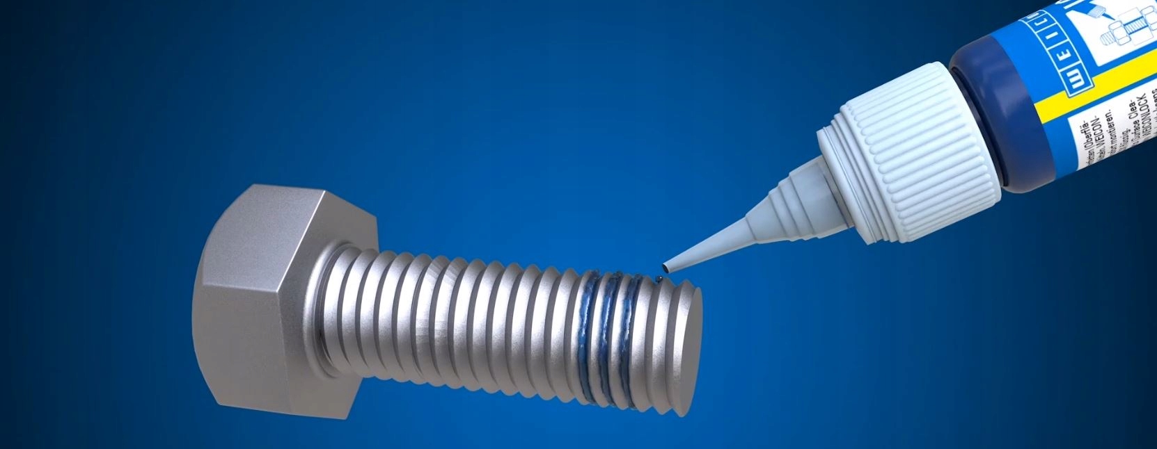 Klej do GWINTOW WEICON Lock AN 302 43 NIEBIESKI Purpose Metals