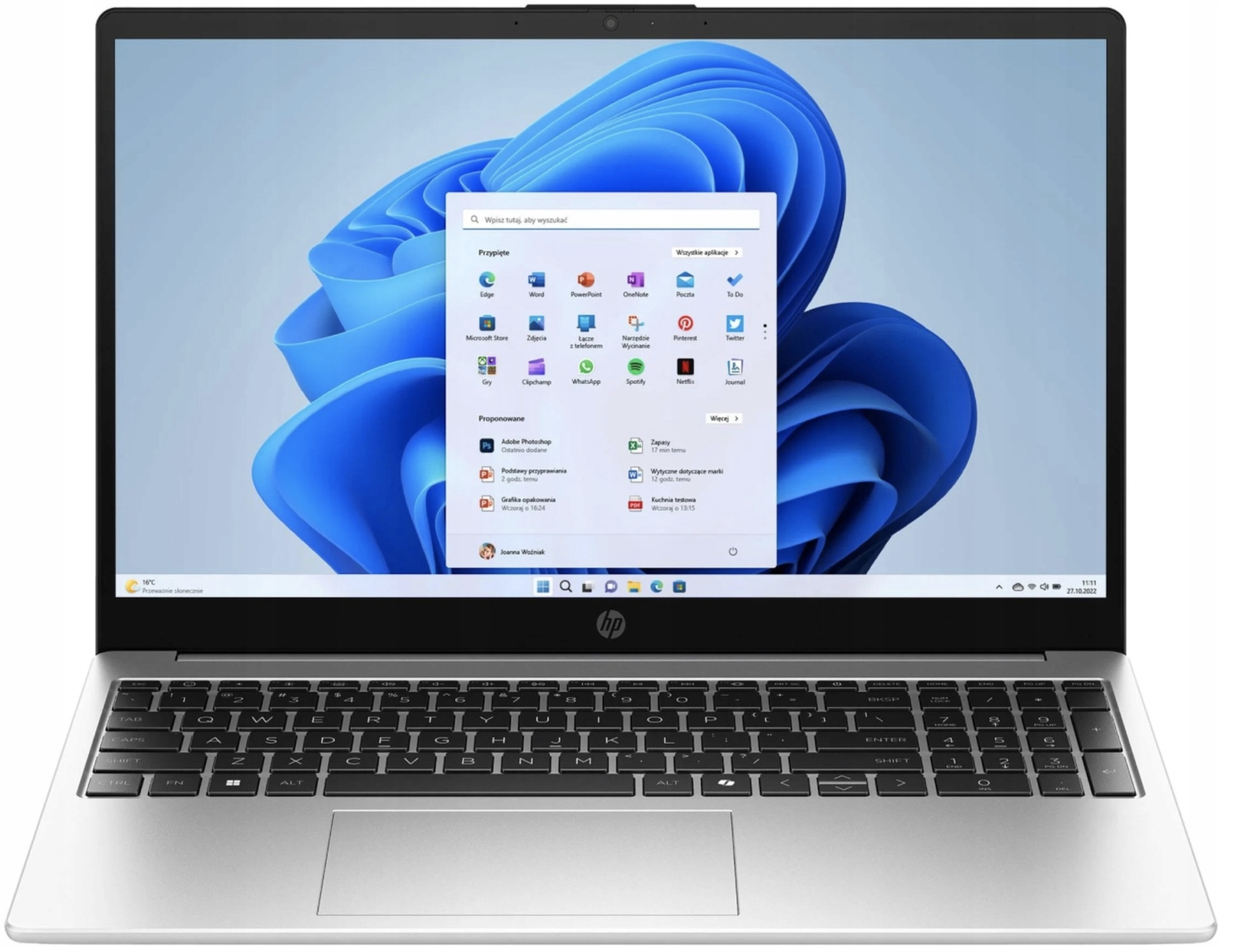 Notebook Hp 255 G10 15.6" R5-7530U DDR5 8GB 512GB Win11