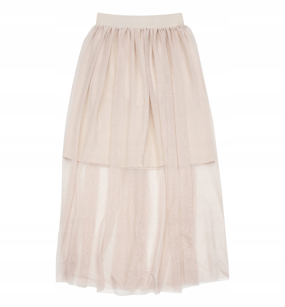 

TuSzyte | Długa spódnica tiulowa, beż R.116/122