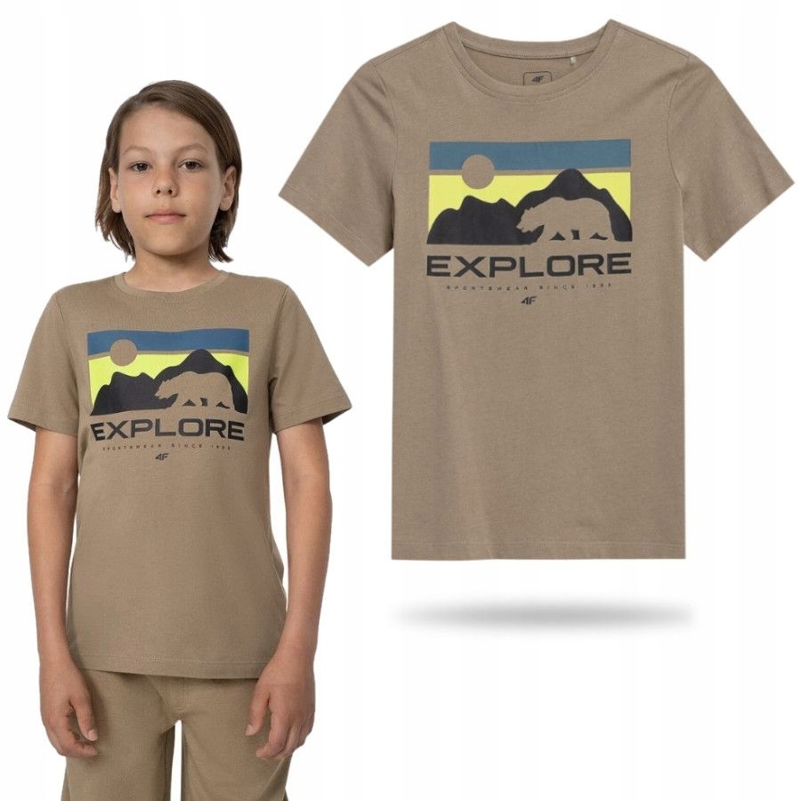 

Koszulka Chłopięca 4F Dziecięca Koszulka T-shirt