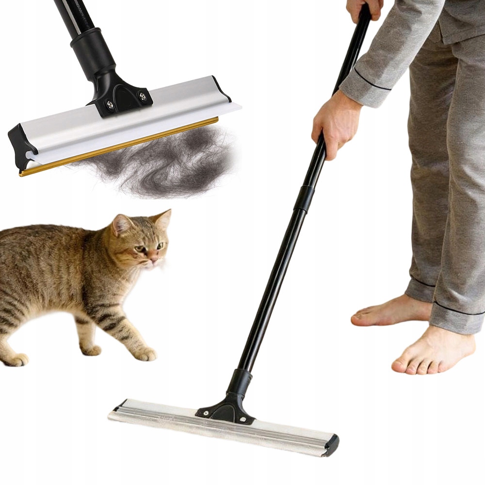 Čistič Zvířecích Chlupů S Teleskopickou Rukojetí, Odolný Nerezová Ocel