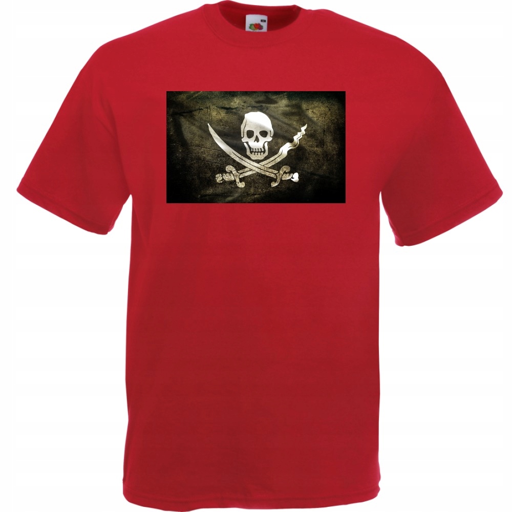 

Koszulka z nadrukiem flaga piracka Jolly Roger S