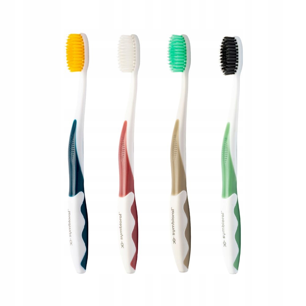 Symbioral zestaw 4 szczoteczek Gold, Silver, Black, Jade