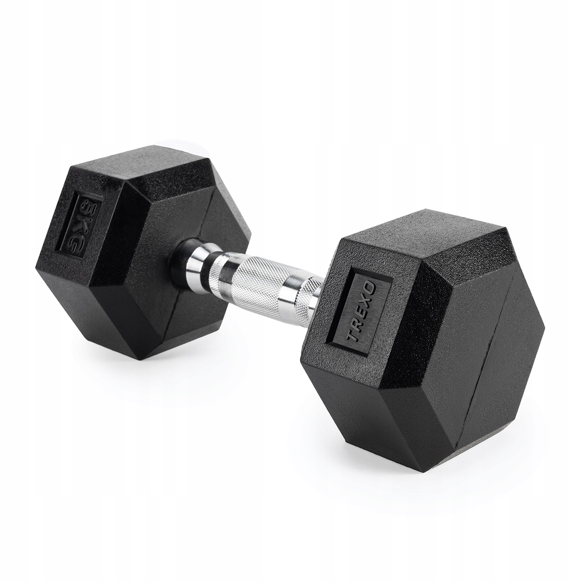 

Hantel ogumowany Trexo Hex HXD50 5 kg