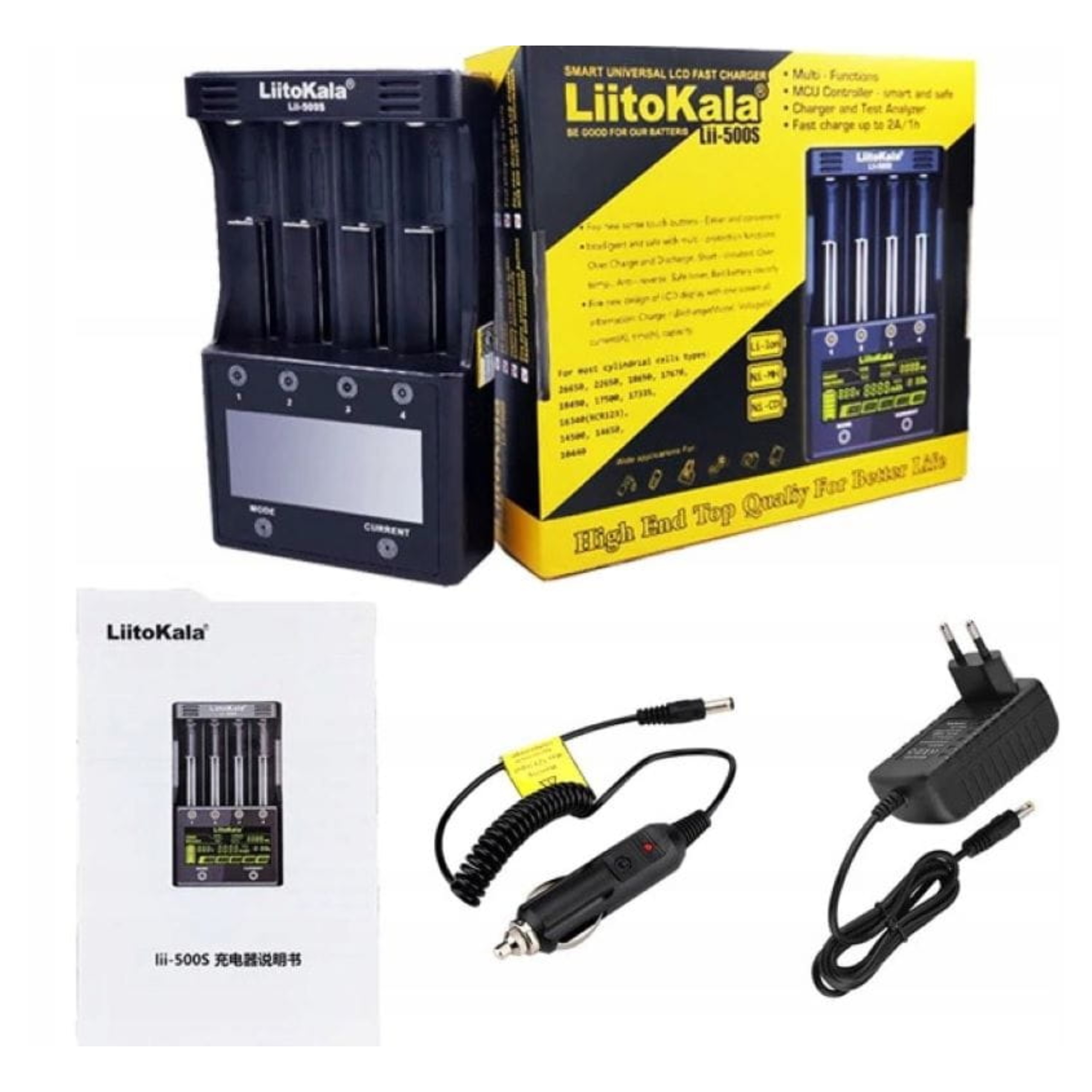 LiitoKala Lii-500S Uniwersalna Ładowarka Ogniw Akumulatorów Aaa 18650 3,7V