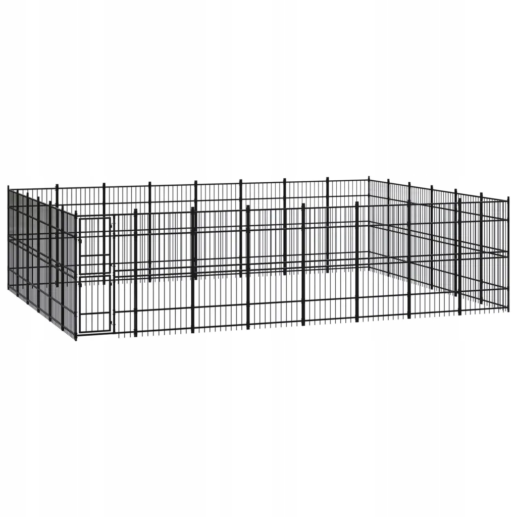 Levně Kotec pro psa, ocelová, 44,24 m²