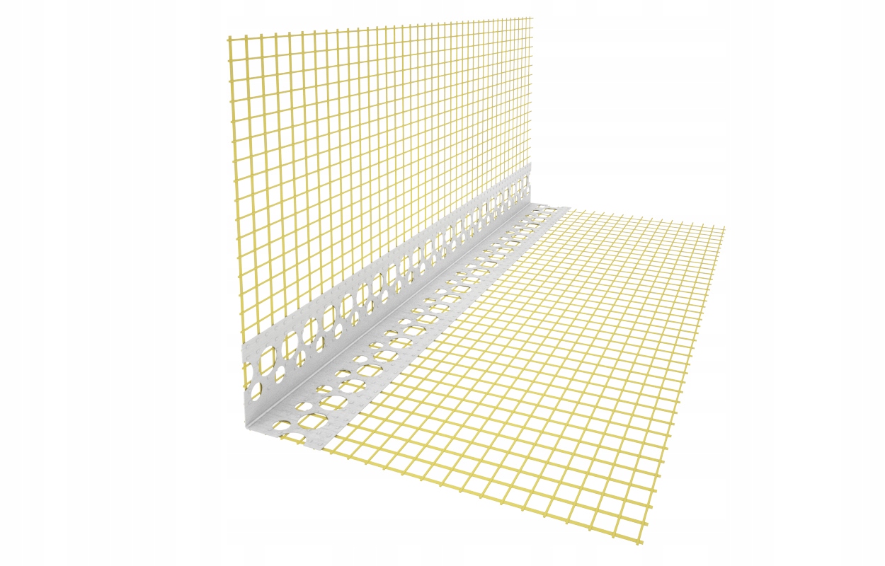

Narożnik Aluminiowy Z Siatką 10x10 2,5 mb 25 sztuk
