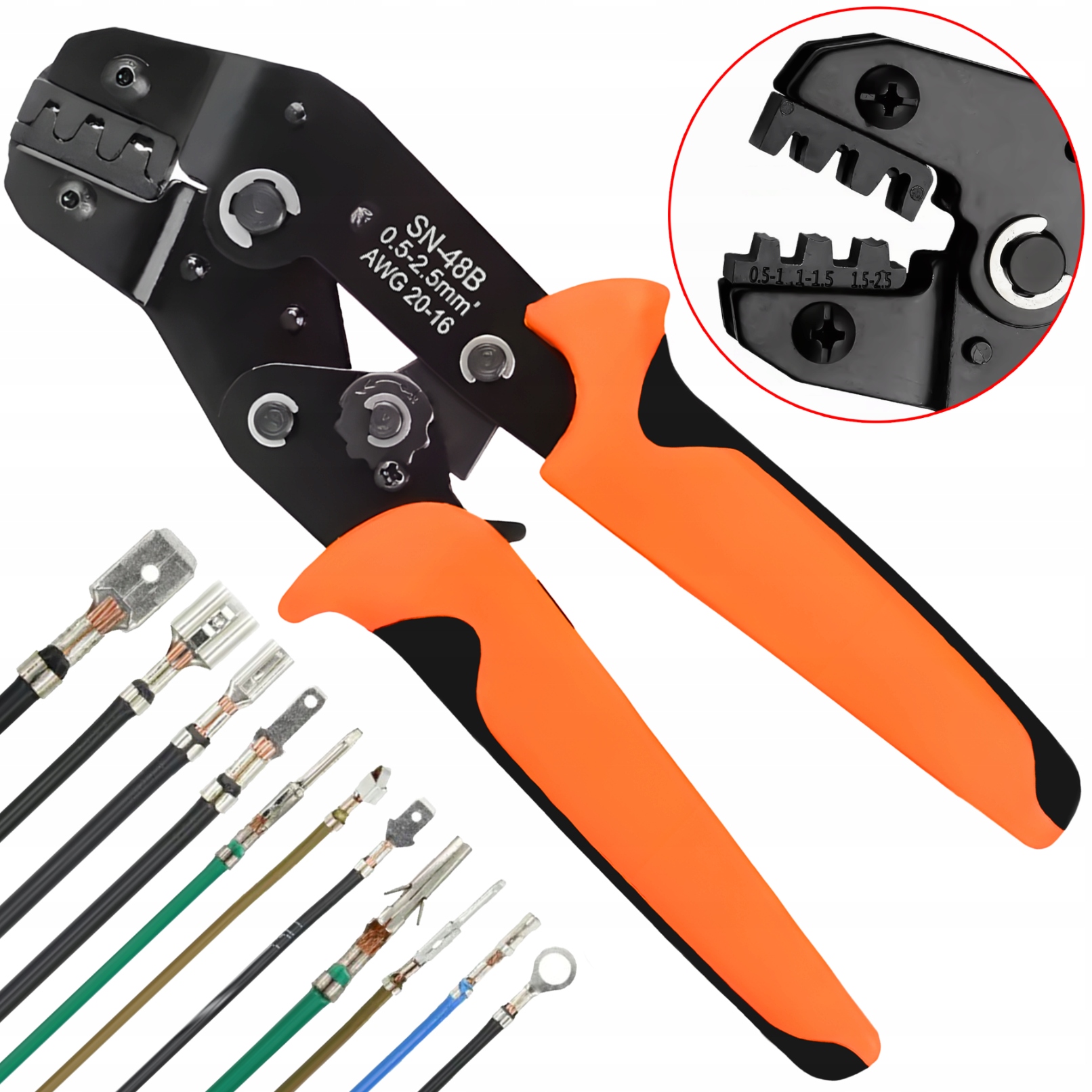 Zaciskarka ręczna 4Makers SN-48B pomarańczowa