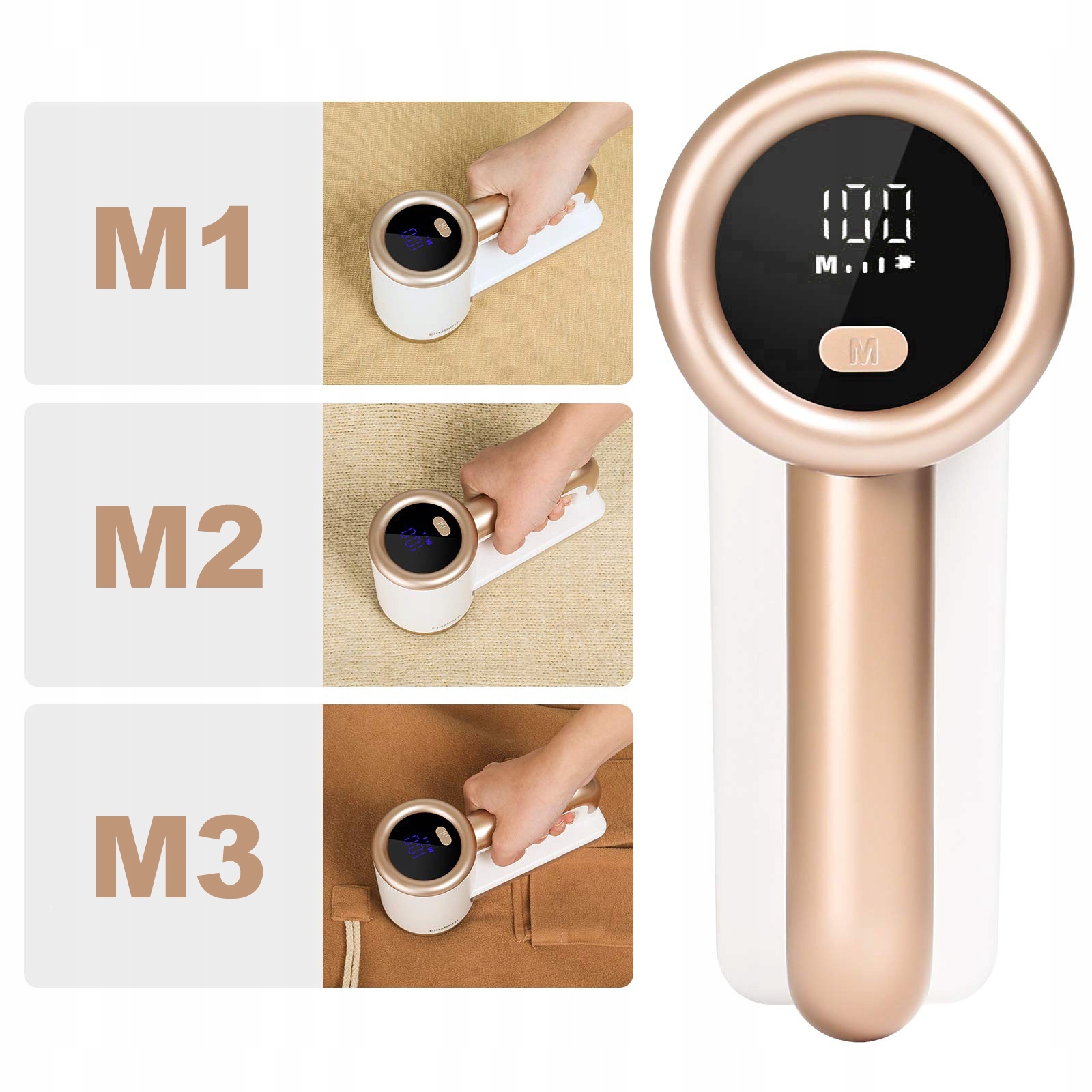 GOLARKA DO UBRAŃ TAPICERKI SWETRÓW KANAPY MOCNA I DUŻA NOWOCZESNA MASZYNKA Zasilanie sieciowo-akumulatorowe