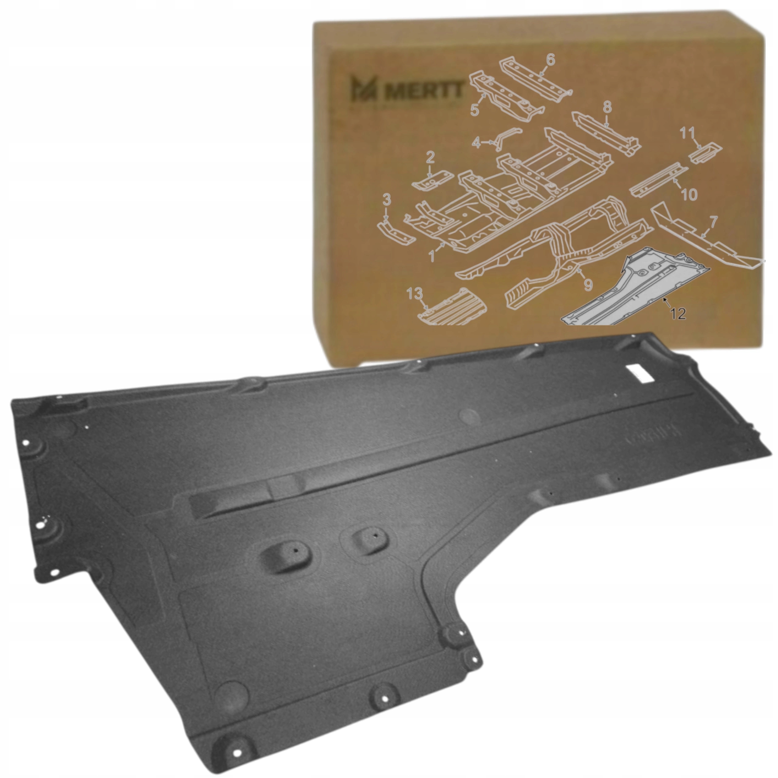 Středová Krytka Levá látková podlaha podvozku Bmw 5 G30 G31 2016+