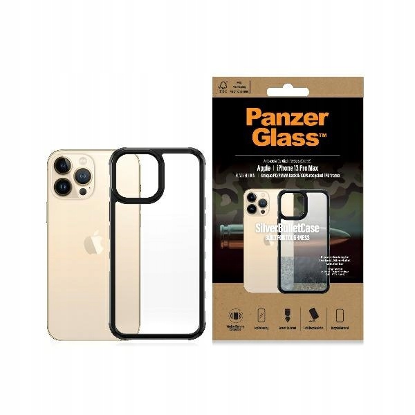 Pouzdro pro iPhone 13 Pro Max PanzerGlass Antibacterial černé