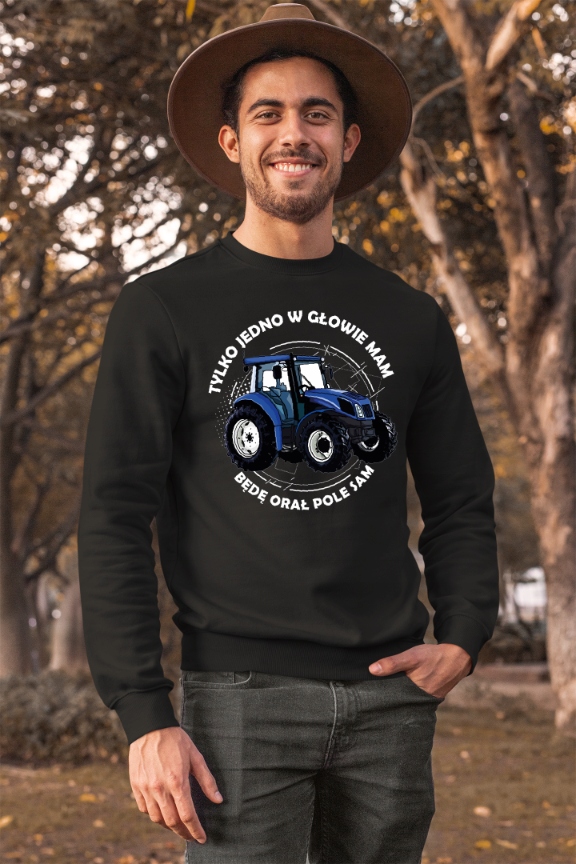 BLUZA FAJNY PREZENT Z GRAFIKĄ CIĄGNIKA TRAKTOR TYLKO JEDNO W GŁOWIE MAM FUN Marka inna
