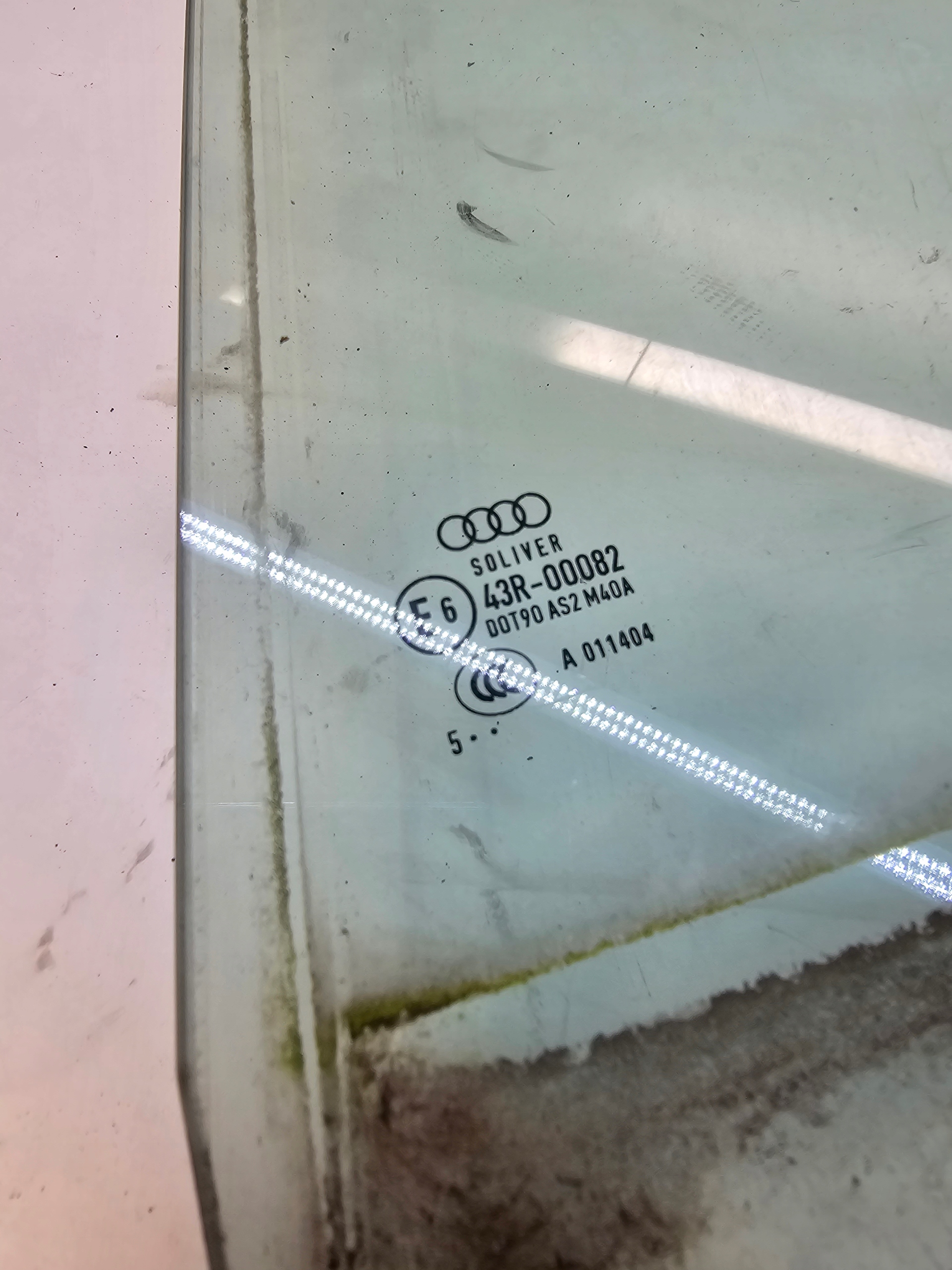 window side door left rear part AUDI A6 C7 LIFT 2015R sedan