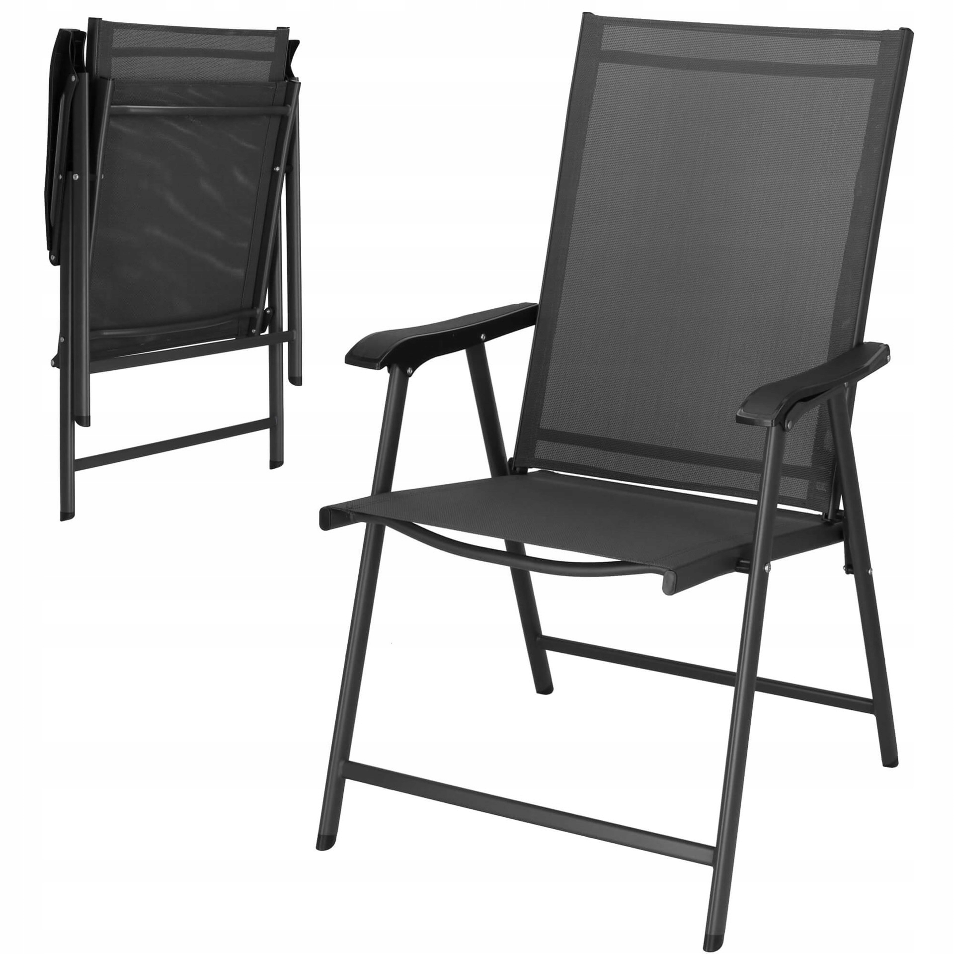 Skládací Zahradní Židle Na Terasa Balkon Zahradní Křeslo Silné Kovové