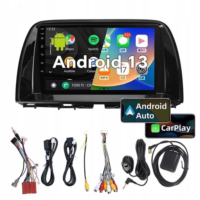 Radio samochodowe Mazda CX-5 2015 2-DIN Bluetooth Dotykowe