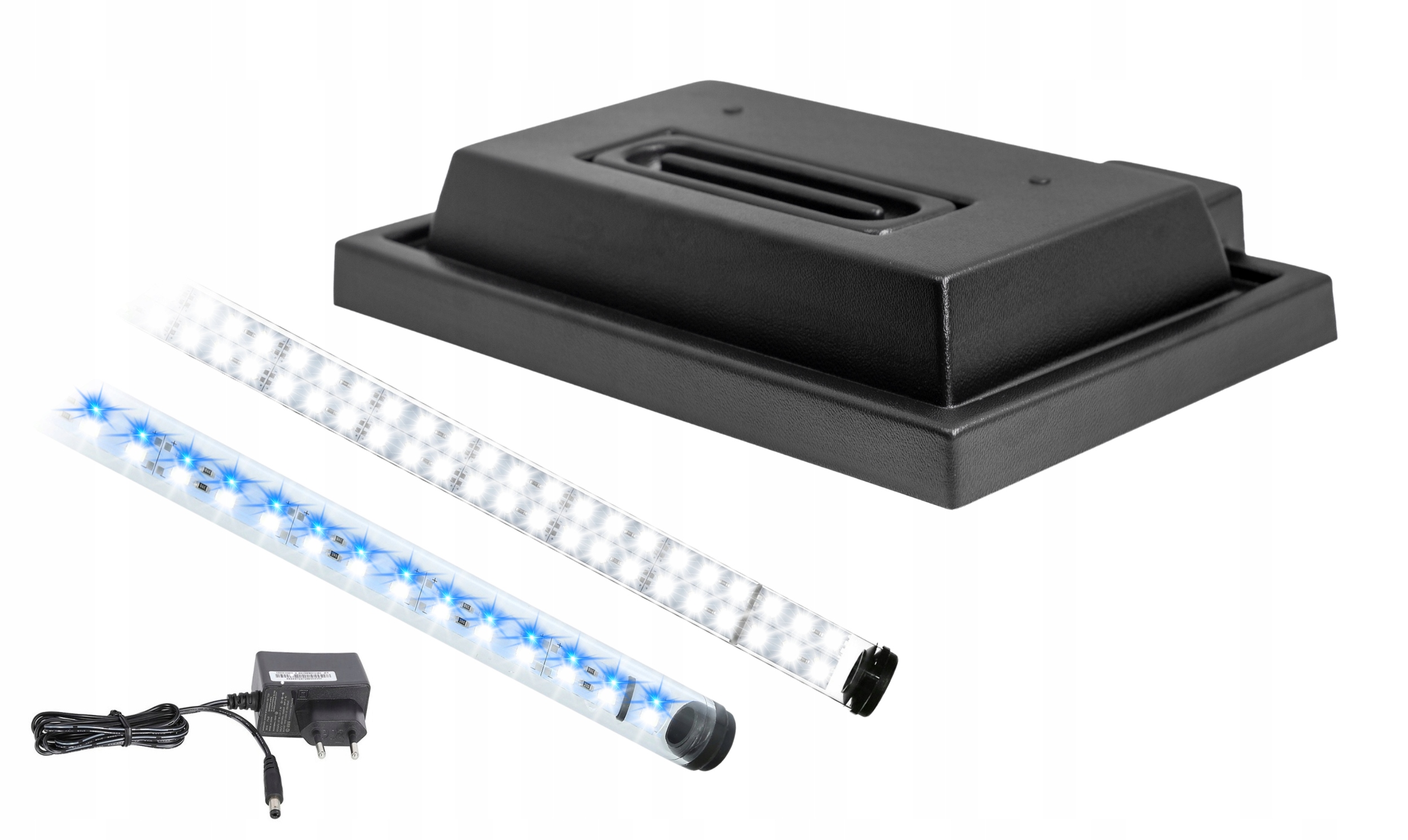 Levně Kryt pro akvárium 60x30 černý Led osvětlení Bílé 8520 Modré