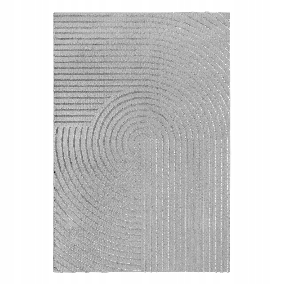 the carpet Knight Luxurious Rug, Soft-Touch, 3D Effect, Grey, 240x340