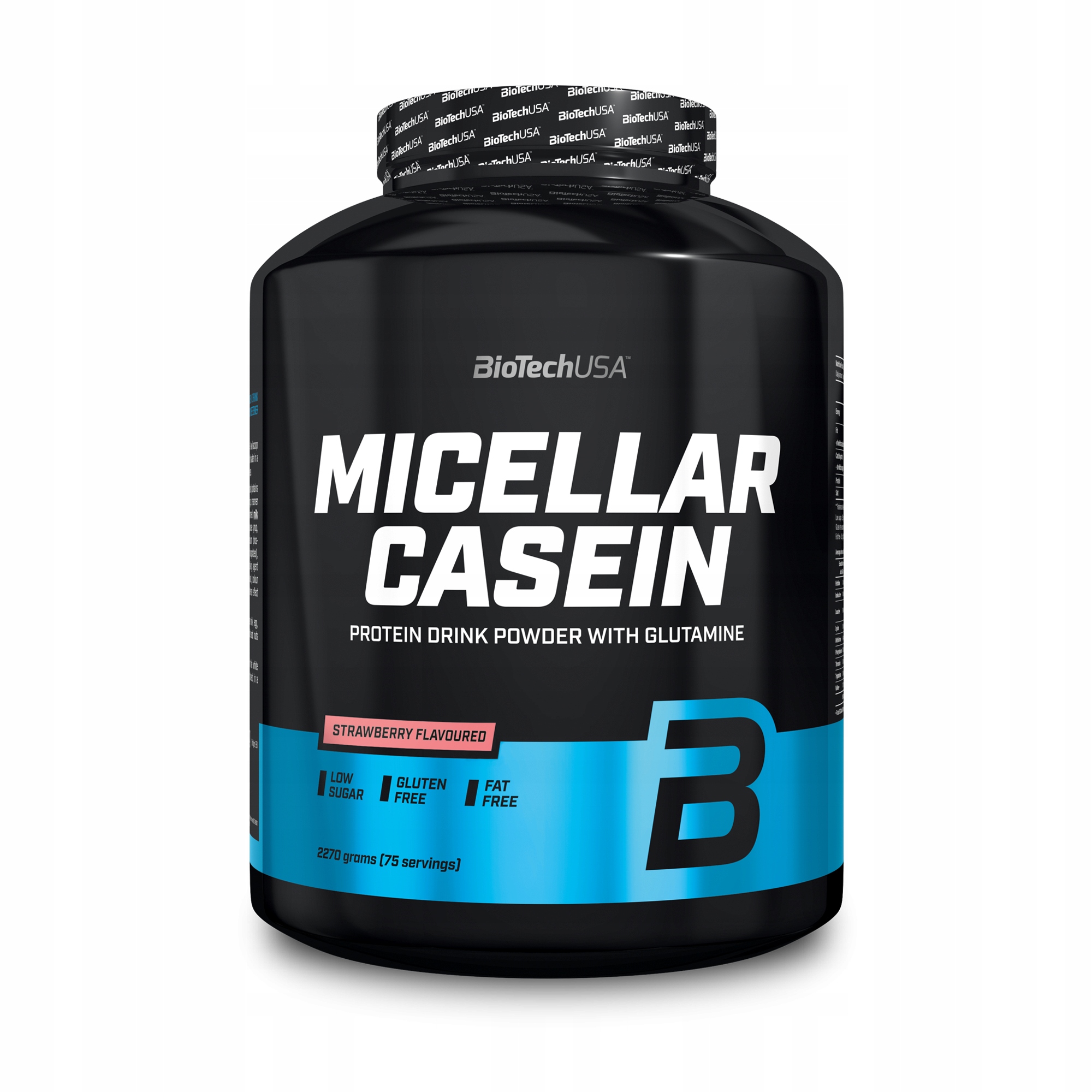 BioTech Micellar Casein 2270 g Micelární kasein Jahoda
