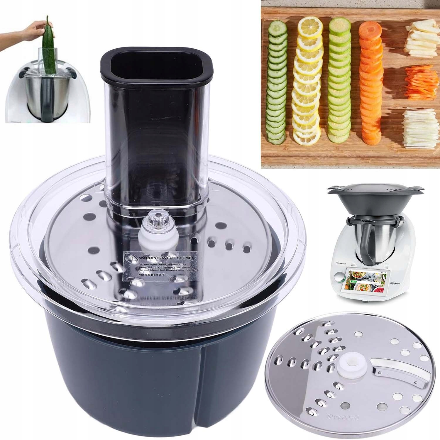 Kráječ Pro Thermomix TM5 TM6, Nástavec Na Krájení, Odolný