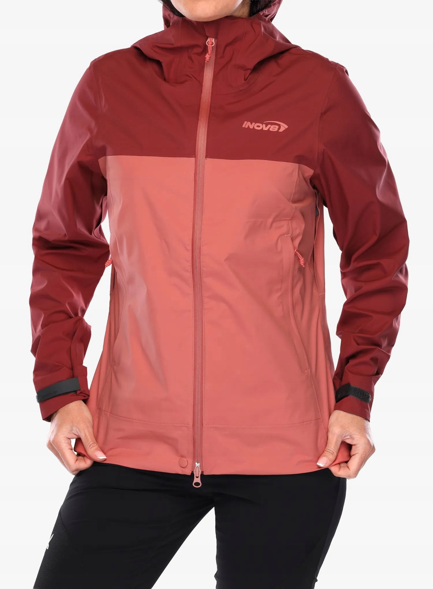 Dámská nepromokavá bunda Inov-8 Venturelite Jacket Fz burgundy