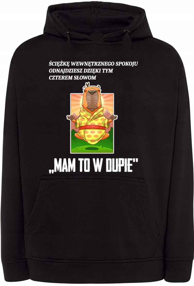 Mikina Kapybara Meditace vel. L