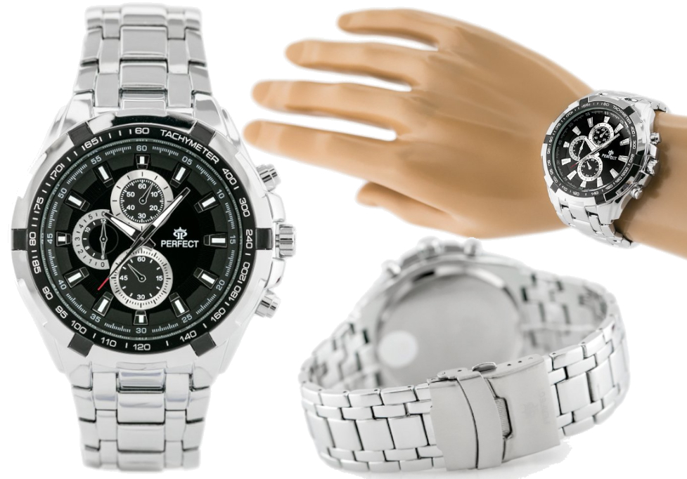 

Modny Zegarek Męski Na Bransolecie Analogowy